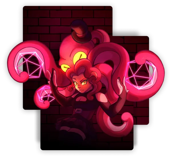 Mini Kraken RPG | Inanimalia Fortuna in Dungeon Background